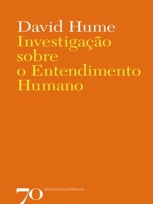 cover image of Investigação Sobre o Entendimento Humano